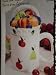 Fruit Basket Covered Coffee Mug, Embossed and Hand Painted