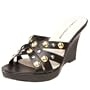 Athena Alexander Women's Dome Sandal,Black,7 M US
