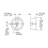 Rubber Feet 4 Pack Tapered Sides Steel Insert For Strength + Fixings