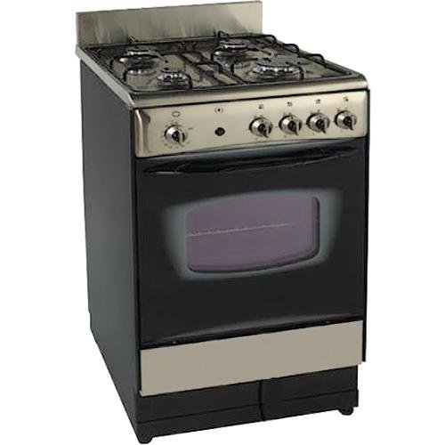 Avanti DG201BS Gas Range Freestanding - 20" Wide - 1 Oven(s) - 4 Cooking Elements - Stainless Steel