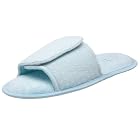 MUK LUKS Women's I Luv Planet Earth Bamboo Adjustable Waffle Open-Toe Scuff