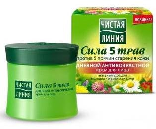 Clean Line - Daily anti-aging cream for the face a series of five power herbs 45 ml