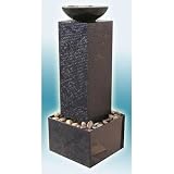 Large Vision Acrylic Floor Fountain Color: Cinder Red, Bowl Finish: Galaxy Grey