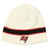 Tampa Bay Buccaneers Band Stripe Winter Knit Beanie - White