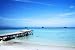 Wallmonkeys Peel and Stick Wall Decals - Pier on Beach - 36