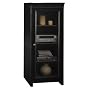 Bush Stanford Black Entertainment Audio Tower Rack Cabinet