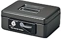 PLUS 小型手提金庫 ダークグレー CB-060G DGY 12-860