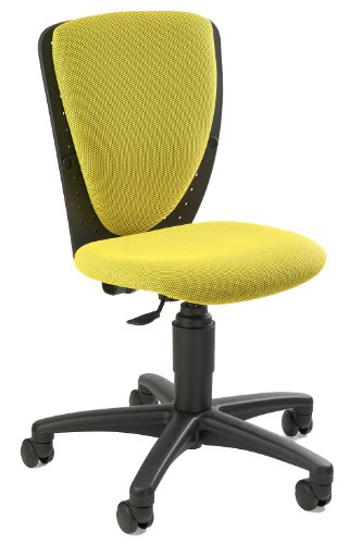 Topstar 70570BB90 Kinder und Jugenddrehstuhl, High Scool, Bezugsstoff, gelb