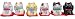 Mini Maneki Neko - Set of 6