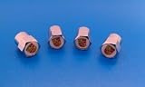 Produkt-Bild: Latest Porsche Logo Wheel Tyre Valve Dust caps / Ventilkappen Metall Wei&szlig;es f&uuml;r Porsche 911, 944, Boxster, Carrera, Cayenne, Cayman, Panamera NEU