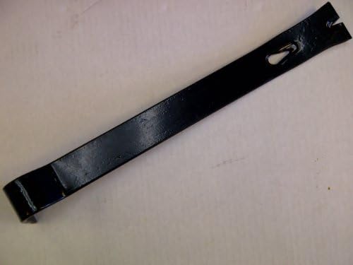 PRYBAR CROW BAR: 15" Long Forged Steel Nail Puller 30 Degree Claw at One End for Reaching Tight Sports & Curved Pry Claw at the Other End for Superior Leverage Used for Pulling Nails & Prying Materials 3 Nail Slots