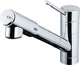 LIXIL(リクシル) INAX キッチン用 台付 浄水器内蔵シングルレバー混合水栓 ハンドシャワー付 メッキ 凍結防止水抜き仕様 JF-1451SYXNU(JW)