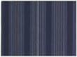 Durable Hand Woven Hemmed 100% Cotton Colorful Blue Striped Placemat 13x19 Inches Set / 6