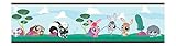York Wallcoverings BT2968BDSMP Littlest Pet Shop 8 X 10 Wallpaper Memo Sample, Leaf Green/Sky Blue/C