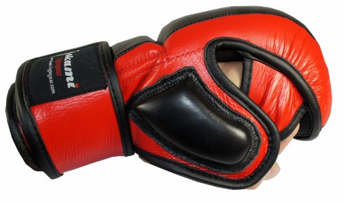  OKAMI Fightgear MMA Gants de boxe d'entraînement Hi Pro Sparring Gloves Noir/Rouge Taille XL