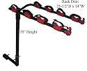 4 Bicycle Bike Rack Receiver Mount Fits 1-1/4 2" Hitch