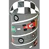 Race Car Pop-Up Laundry Hamper - Round