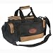Range Bag Deluxe Tan/Black Shoulder Strap Durable Leather Bottom Multiple Acc...