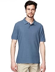 Blue Harbour Cotton Rich Fairtrade Plain Polo Shirt
