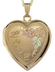 Black Hills Gold Heart LOVE Locket