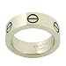 Stainless Steel Ring Unique Screw Design Flat Band Polish Finish 316L (7mm) Width by Bucasi