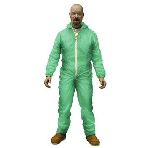 Mezco Toys Breaking Bad Green Haz Mat Suit Walter 6 Figure White