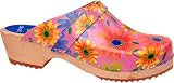 Cape Clogs Flower Power Wooden Clogs