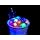 Fortune Products IB-RGBW9 LED Lighted Ice Bucket, 9.25" Diameter x 11.5" Height, 180oz Capacity, Multi-Color