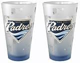 San Diego Padres Frosted Pint Glass (16-Ounce, Set of 2)