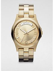 Marc by Marc Jacobs Gold Tone Stainless Steel Bracelet Womens Watch - MBM3189