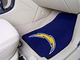 San Diego Chargers Printed Carpet Car Mat 2 Piece Set