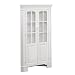 Corner Lighted Curio Cabinet - White
