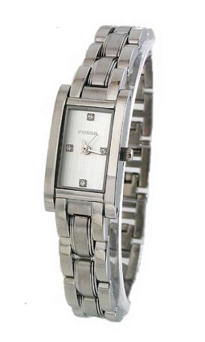 Fossil Womens Metal Dress Watch Silver Dial