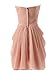 Dressystar Short Strapless chiffon party dress evening dress