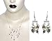 Necklace Earings Sterling Silver Black Onyx Jewelry