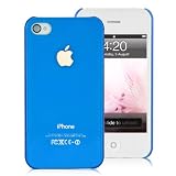 Clear Blue Crystal Hard Case For Apple iPhone 4 (AT&T, Verizon, Sprint)