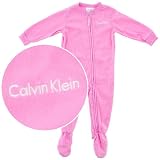 Calvin Klein Pink Footed Blanket Sleeper for Infant and Toddler Girls
