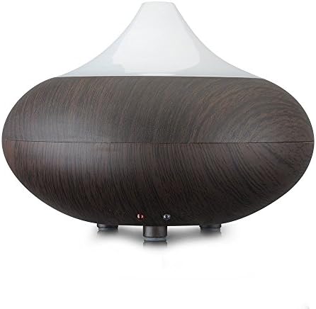 Wangang 02K Type Wood Dark Electric Aromatherapy Aroma Essential Oil Diffuser Ultrasonic Humidifier Air Purifier Use at Bedroom, Study, Office, Living Room, Bathroom, Yoga Room