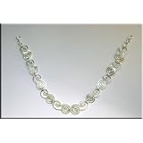 Silver Plated Celtic Paisley Spiral Necklace - Made in Ireland