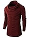 H2H Mens Casual Slim Fit Turtleneck Pullover Lightweight Long Sleeve Sweaters