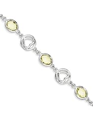 Sterling Silver Lemon Quartz Bracelet