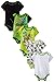 Nickelodeon Baby Boys' Teenage Mutant Ninja Turtles (TMNT) Bodysuits 5 Pack