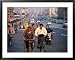 Cyclists in Traffic, Suzhou, China Framed Art Poster Print by Juliet Coombe, 39x31