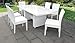 TK Classics MONACO-DTREC-KIT-4ADC2DCC-WHITE Monaco Dining Set, Sail White