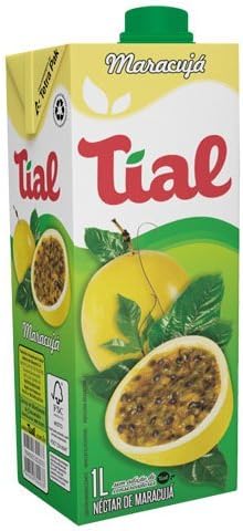 Tial - Nectar/Juice Passion Fruit - 33.81 FL OZ (PACK OF 04) | Néctar/Suco de Maracujá - 1Lt