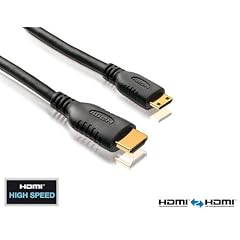PureLink HC0015-01 - basic+ Serie. Zertifiziertes High Speed Mini HDMI Kabel mit 24 kt. vergoldeten Steckkontakten - FullHD 1080p, 1440p, 1600p, 2160p und 4Kx2K mit Deep Color und x.v.Color. Mini HDMI C Stecker auf HDMI A Stecker. Dreifache Abschirmung. HC0015-01. L�nge: 1,00m