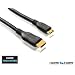 PureLink HC0015-01 - basic+ Serie. Zertifiziertes High Speed Mini HDMI Kabel mit 24 kt. vergoldeten Steckkontakten - FullHD 1080p, 1440p, 1600p, 2160p und 4Kx2K mit Deep Color und x.v.Color. Mini HDMI C Stecker auf HDMI A Stecker. Dreifache Abschirmung. HC0015-01. L�nge: 1,00m