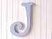 capital wooden letter - j