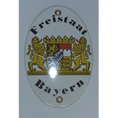 Freistaat Bayern Emailschild 10 * 15 cm