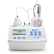 Hanna Instruments HI84435-01 Titratable Acidity Mini Titrator and pH Meter, For Mustard, 115V, +/-0.01 pH Accuracy, 0.1 pH / 0.01 pH Resolution